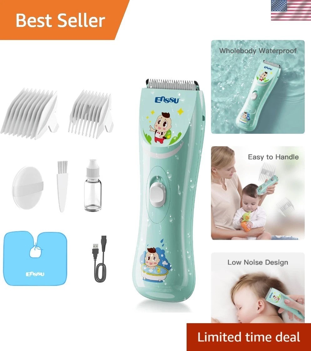 Baby Hair Clippers, Lower Noise Haircut Trimmers for Children with Autism and…