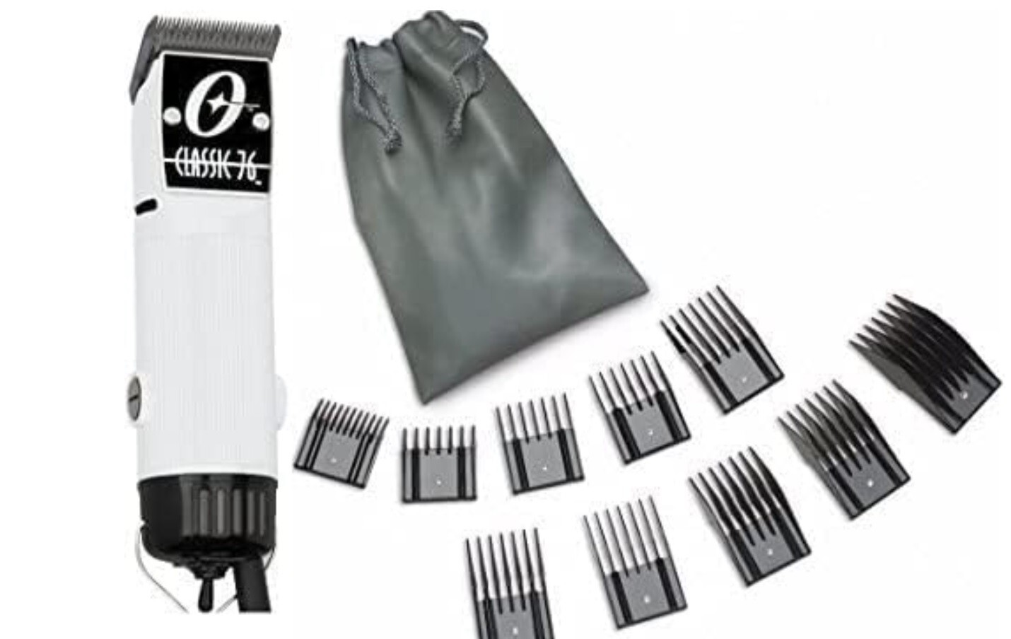 New Oster Classic 76 White Color Limited Edition Hair Clipper+10 PC