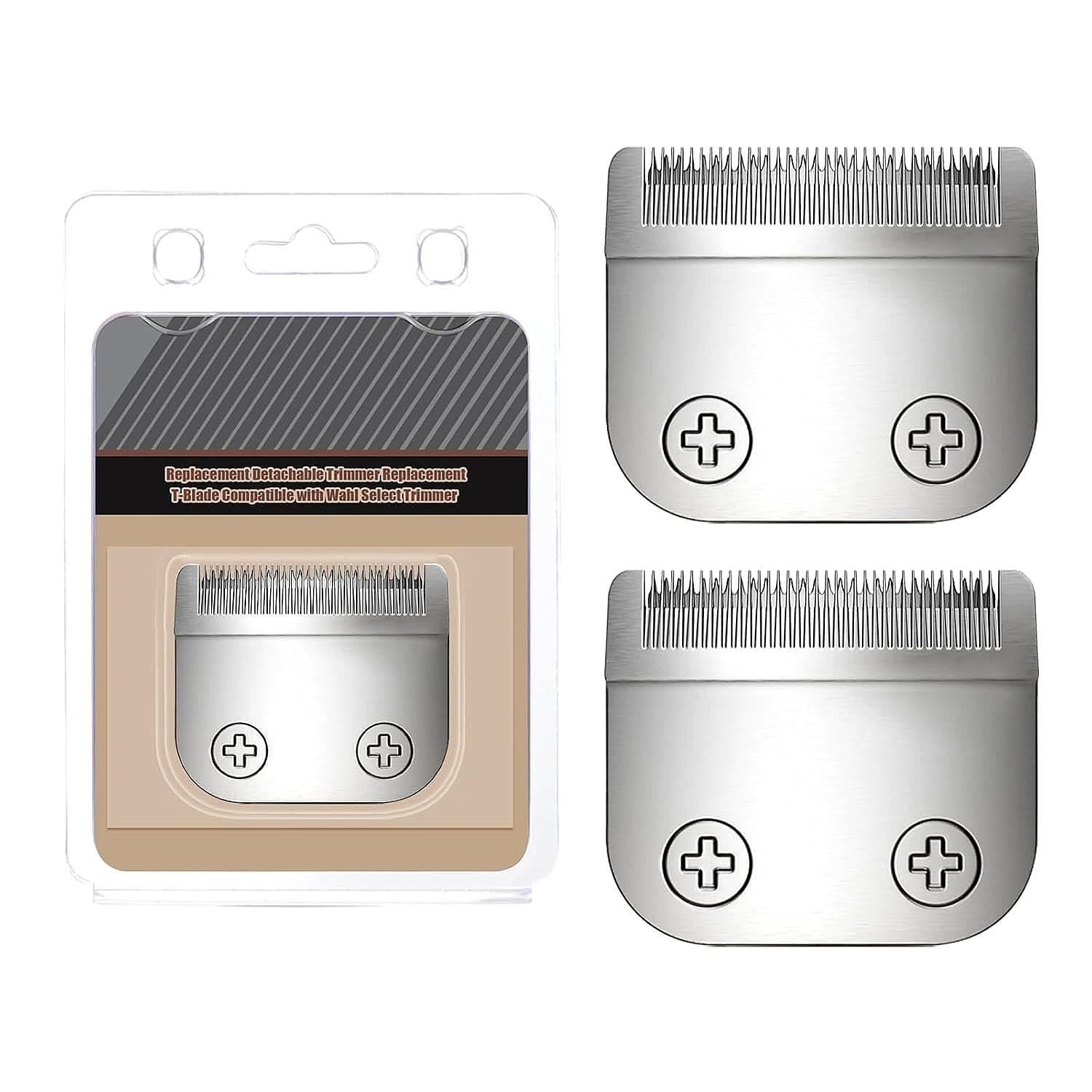 30mm Replacement Blade for Wahl All-in-One Lithium Ion Trimmers Head Silver 2Pcs
