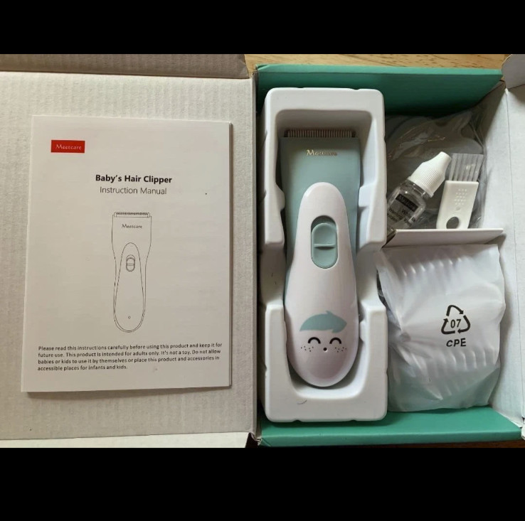 Meetcare Baby Hair Clippers Ceramic Blade Electric Kids Hair Trimmer 2.0 IPX7