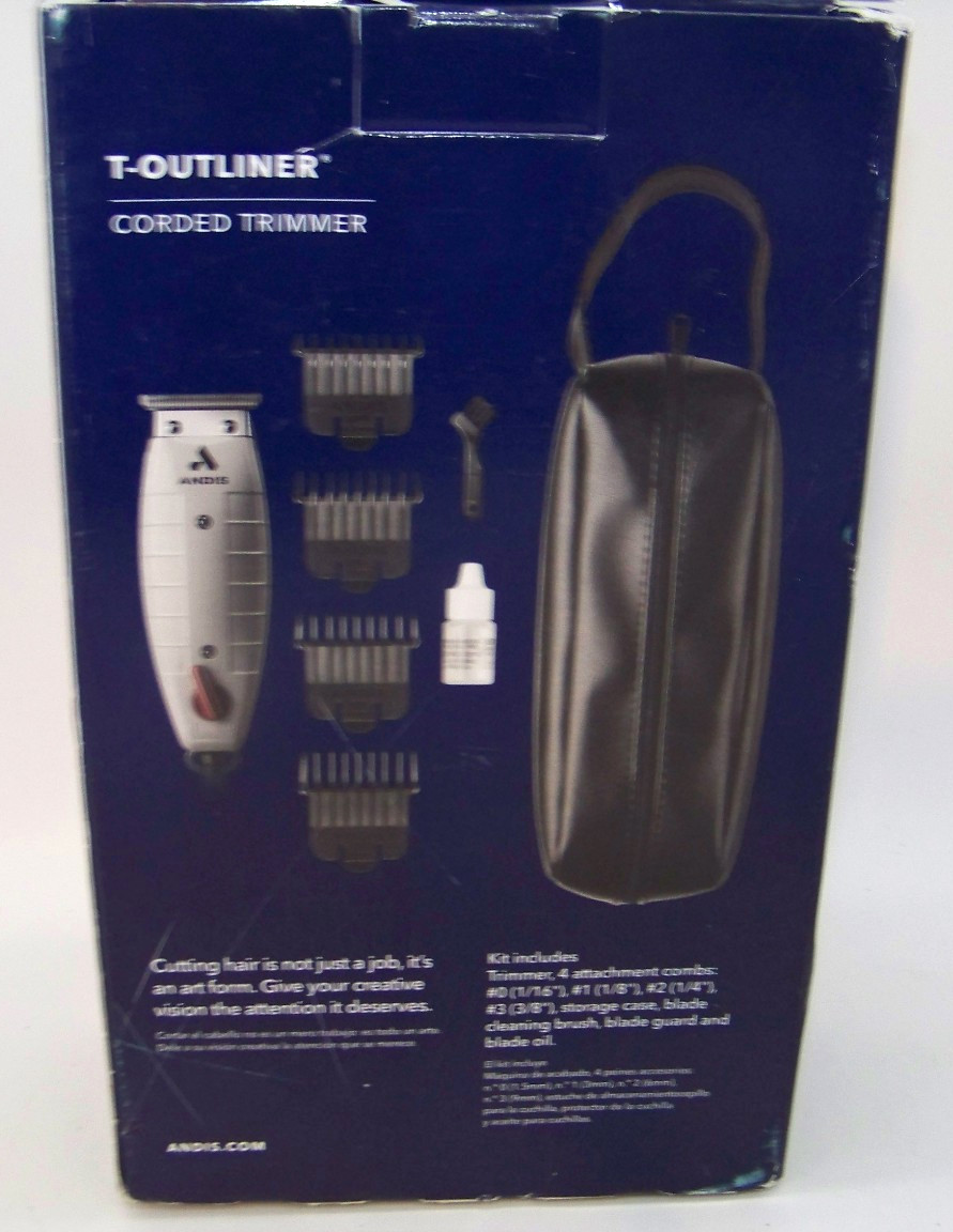 Andis T-Outliner Model G Corded Trimmer Grey T-Blade Barber Hair Clipper