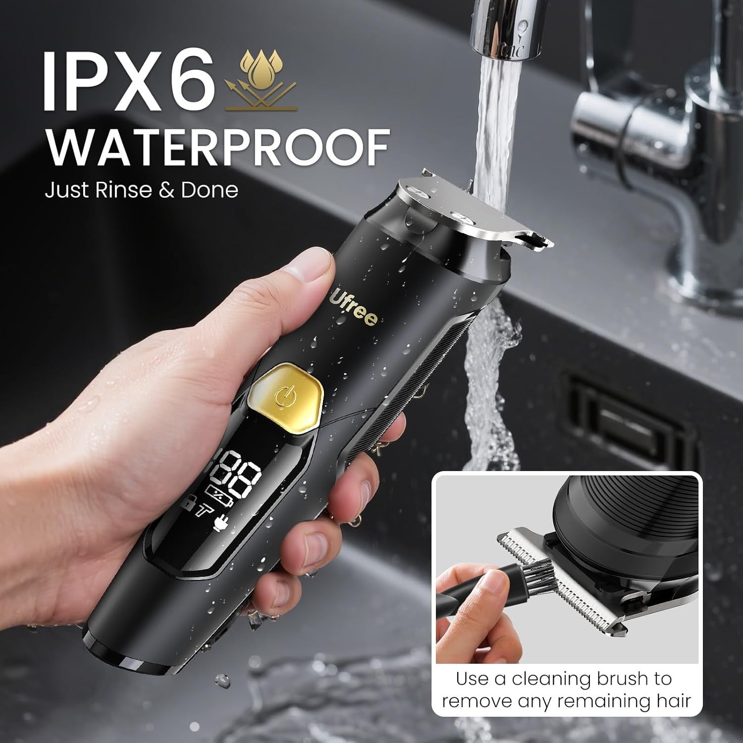 Men’s All-in-One Waterproof Grooming Kit – Stylish Beard, Nose & Hair Trimmer