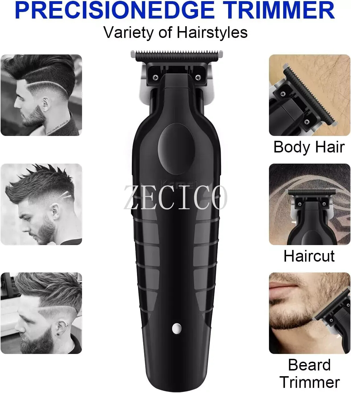 Men’s Professional Hair Clippers Cordless Trimmer Beard Cutting Machine Barber