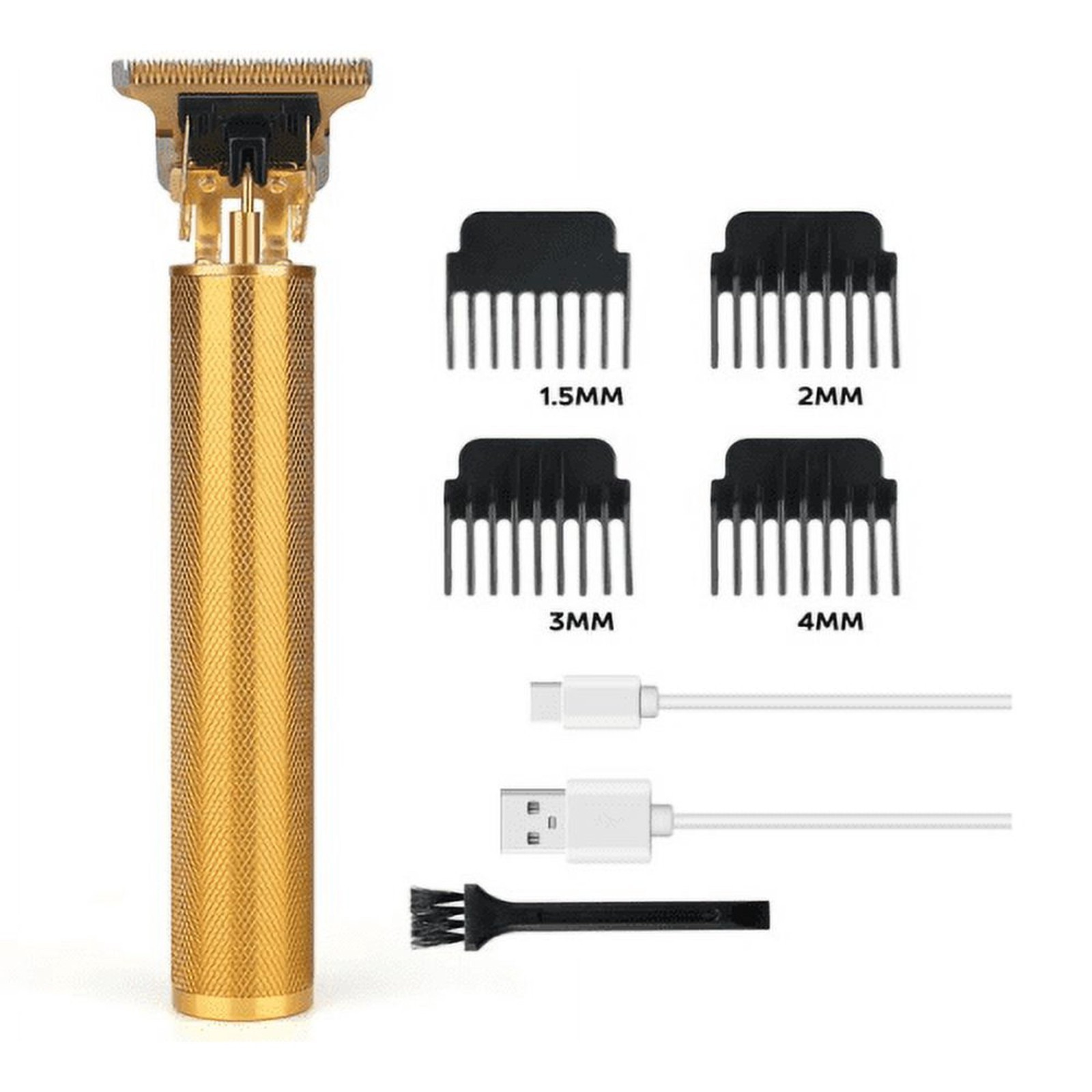 T9 Barbeador Gold Beard Hair Trimmer Cutter Machine for Men Vintage