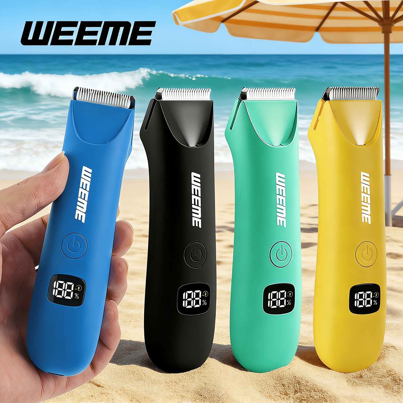 Ball Trimmer for Men Manscape Pubic Hair Waterproof Electric Groin Body Shaver