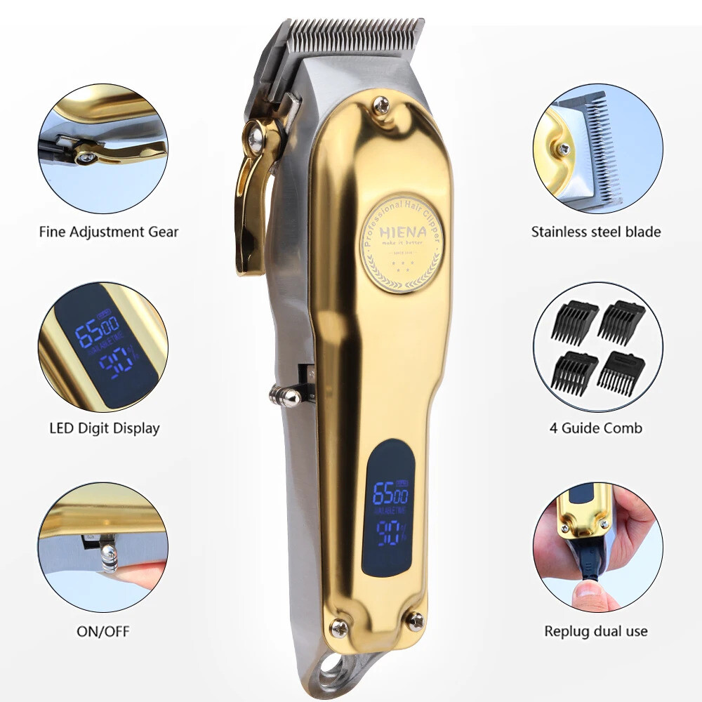 Professional Hair Cut Machine Barber Salon Cutting Trimmer Clipper Kit Set