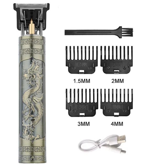 Portable Hair Cutting Machine T9 Vintage Hair Trimmer For Men USB Fast Charging
