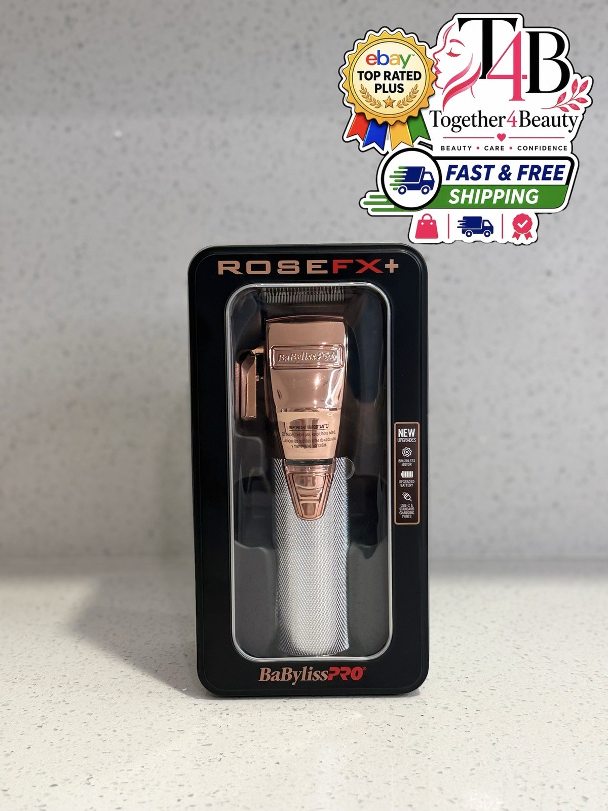 BaBylissPRO RoseFX+ All-Metal Lithium Clipper – FX801J New