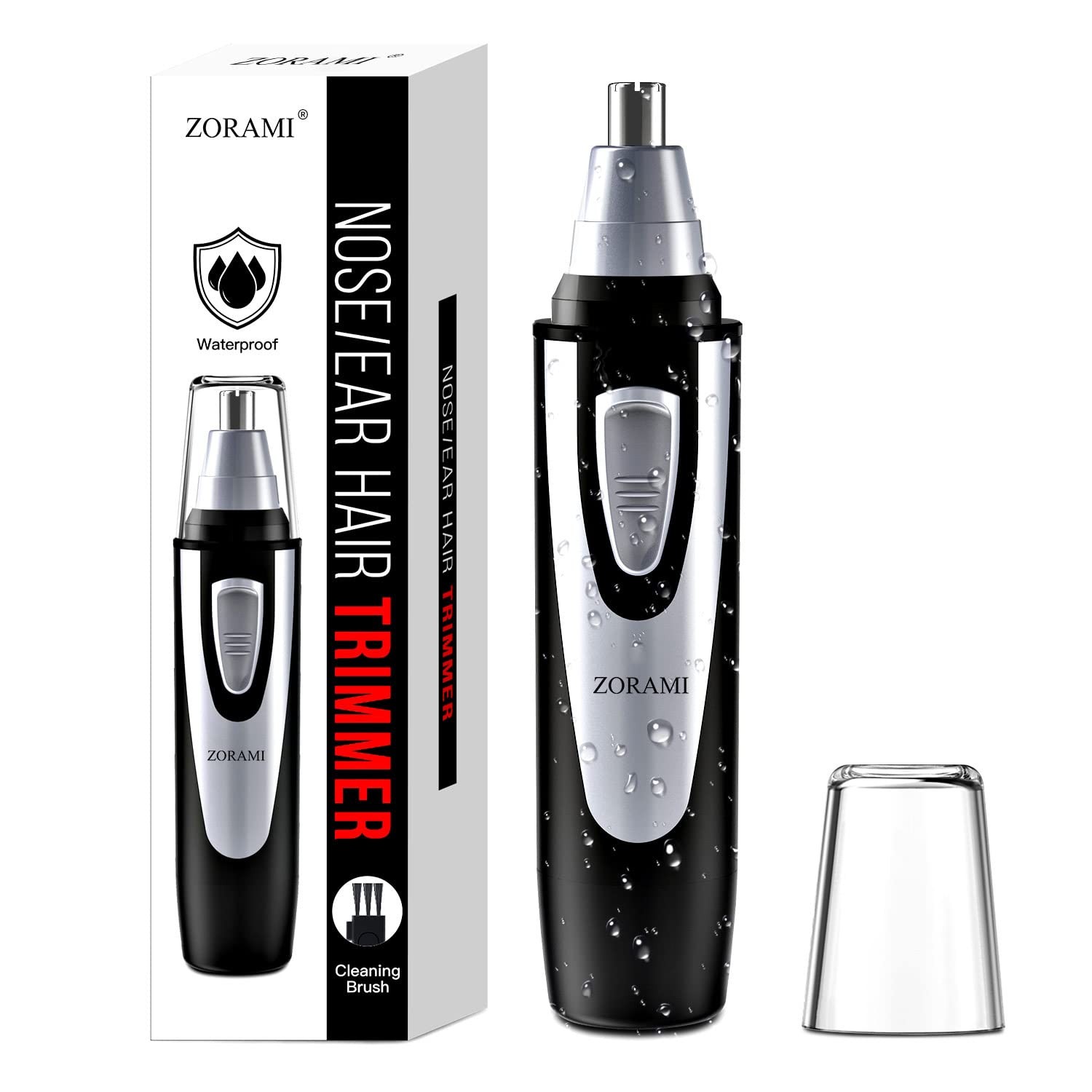 Ear and Nose Hair Trimmer Clipper – 2026 Professional Painless Eyebrow Black