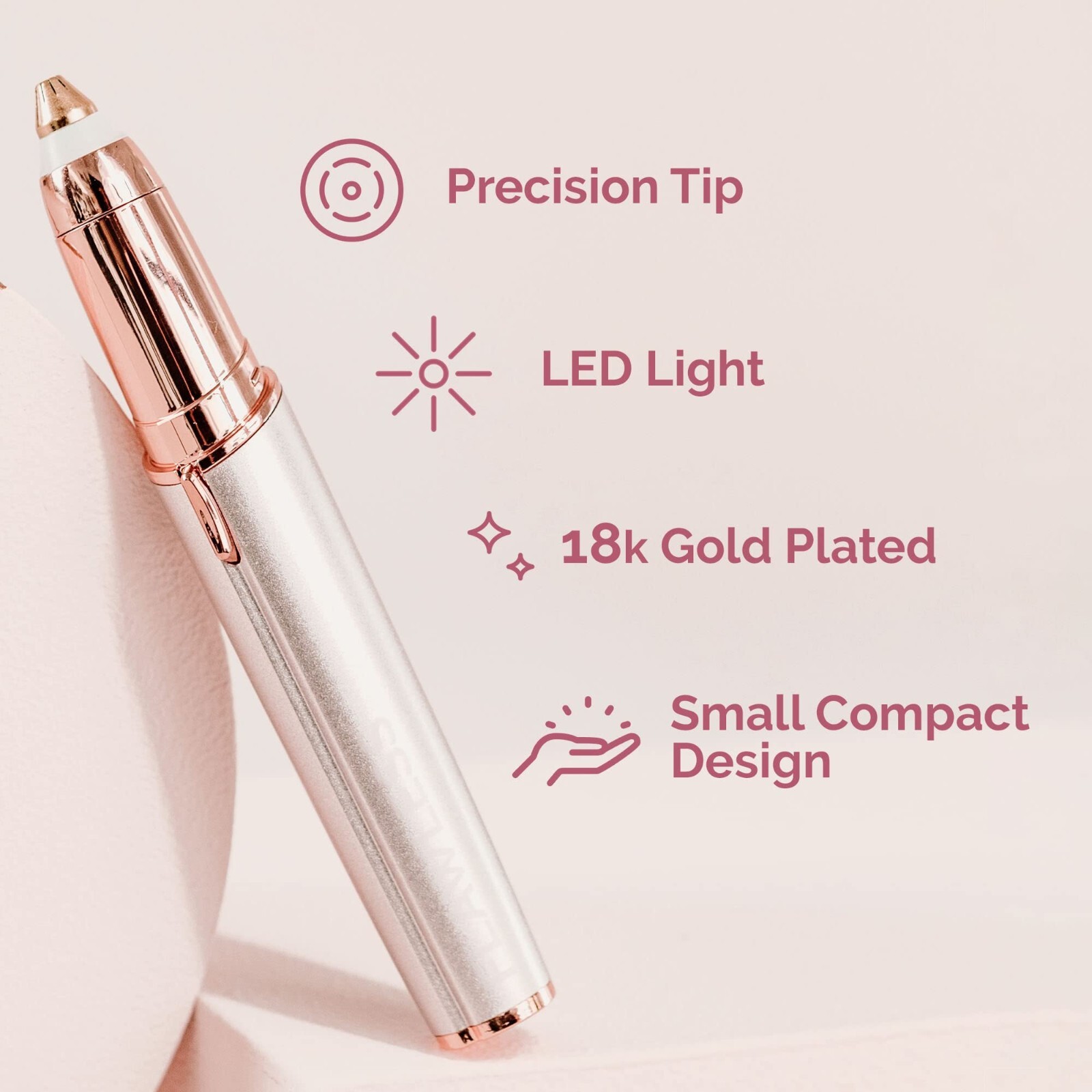 Womens Electric Face Eyebrow Trimmer Brows Razor Facial Epilator Hair Remover