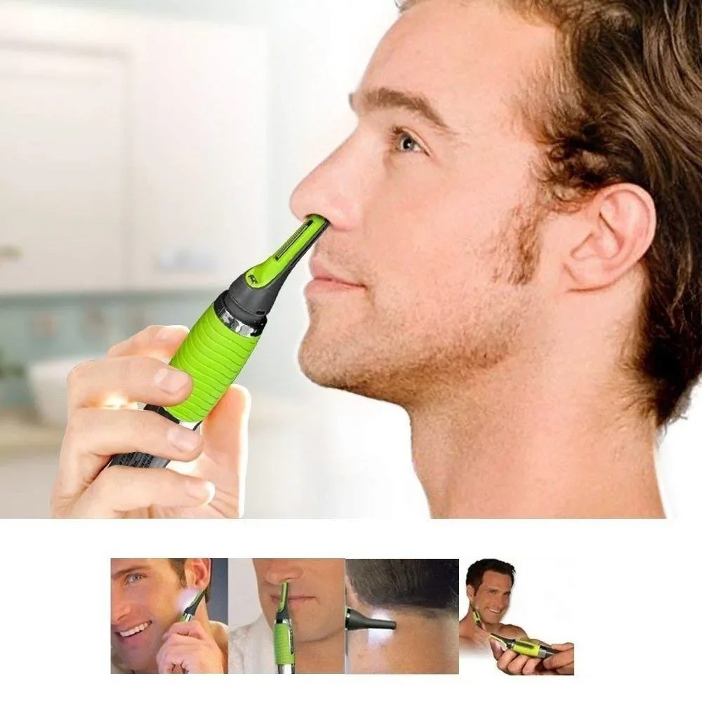Hot Men Nose Ear Face Neck Eyebrow Hair Mustache Beard Trimmer Shaver Clipper