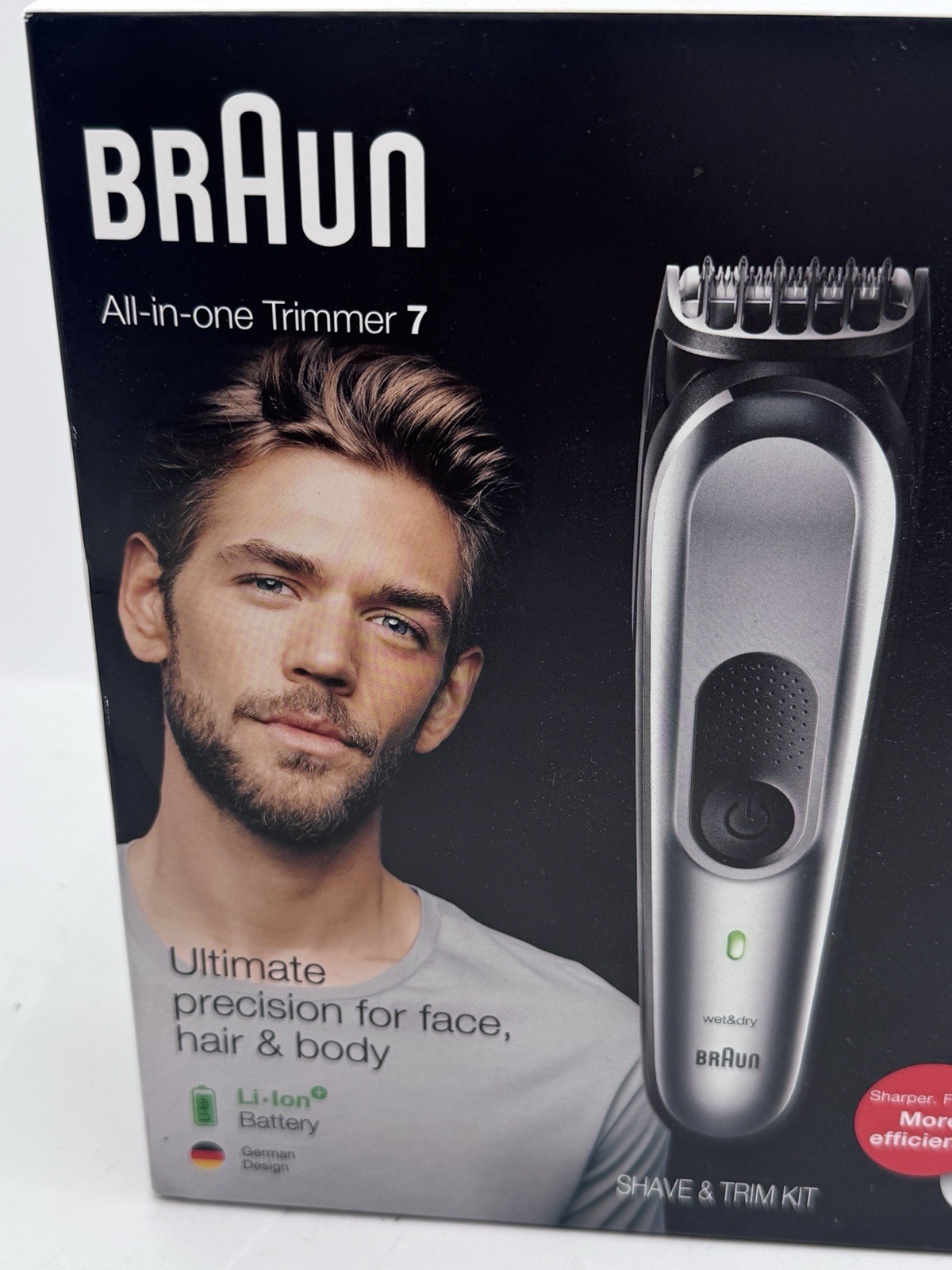 Braun MGK7321 220v 10-in-1 Face & Head, Beard Trimmer Hair Clipper