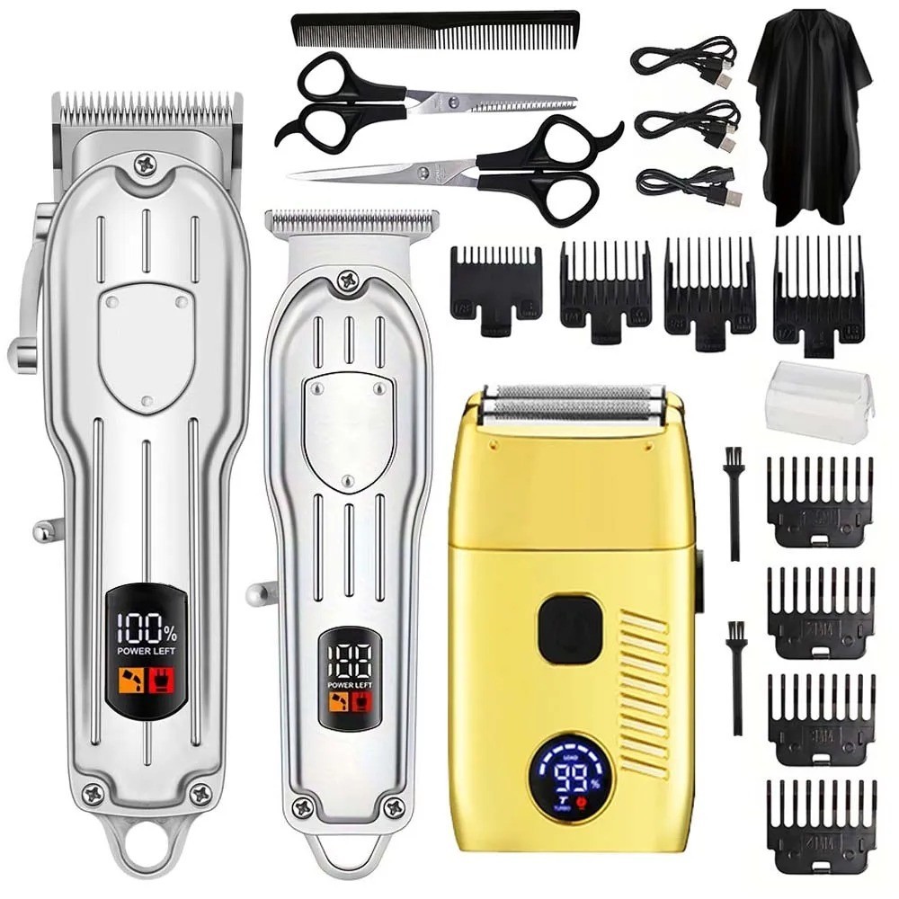 Professional Cordless Hair Clipper for Men Hair Beard Trimmer Quiet Home Barber