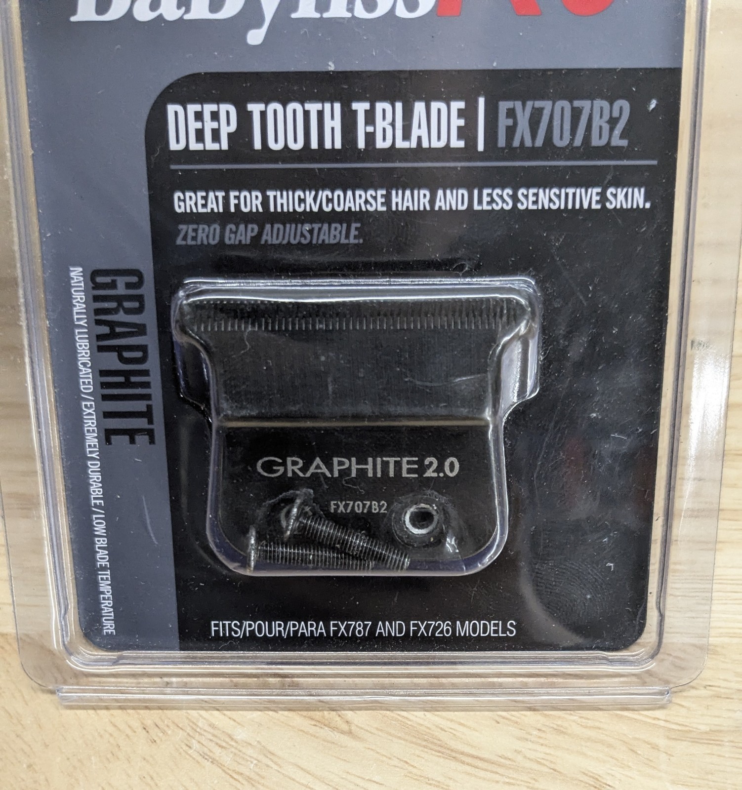 BaByliss PRO FX707BD2 Replacement DLC T-Blade Deep Tooth 2.0MM for FX787 & FX726