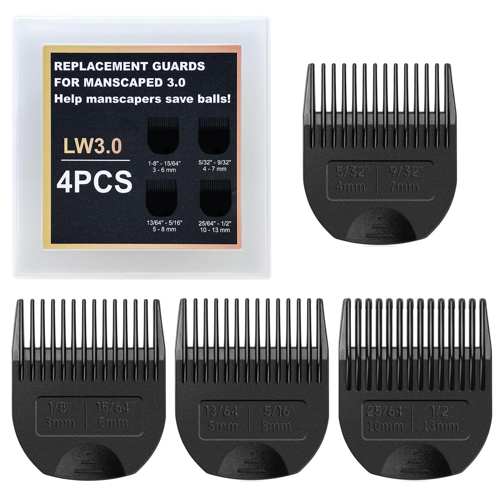 4 Pack Professional Guards for Manscaped Lawn Mower 3.0 Fit The Lawn Mower 3….