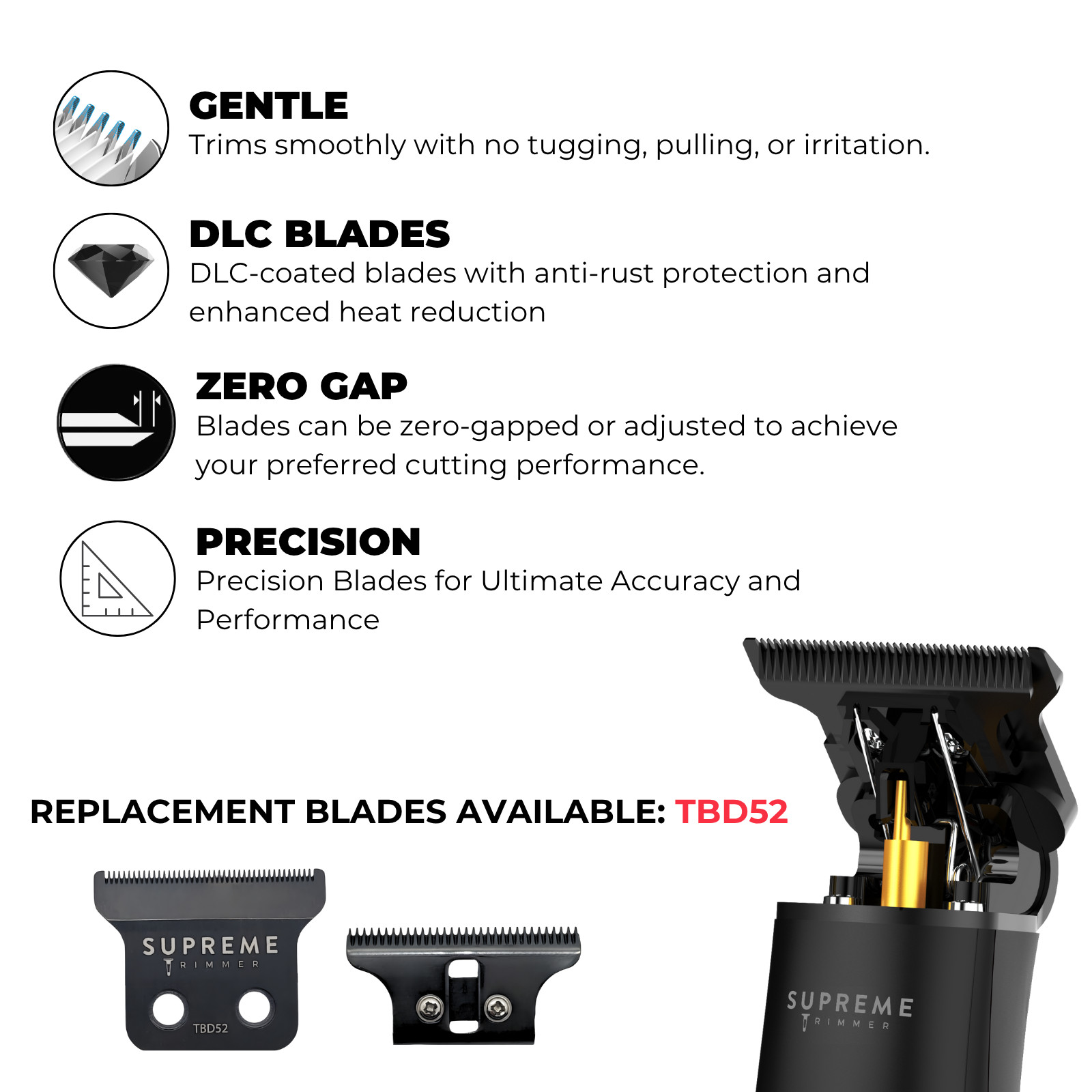 Supreme Trimmer 2-in-1 Pro Clipper & T-Shaper Combo | STC5030 & ST5220 Black