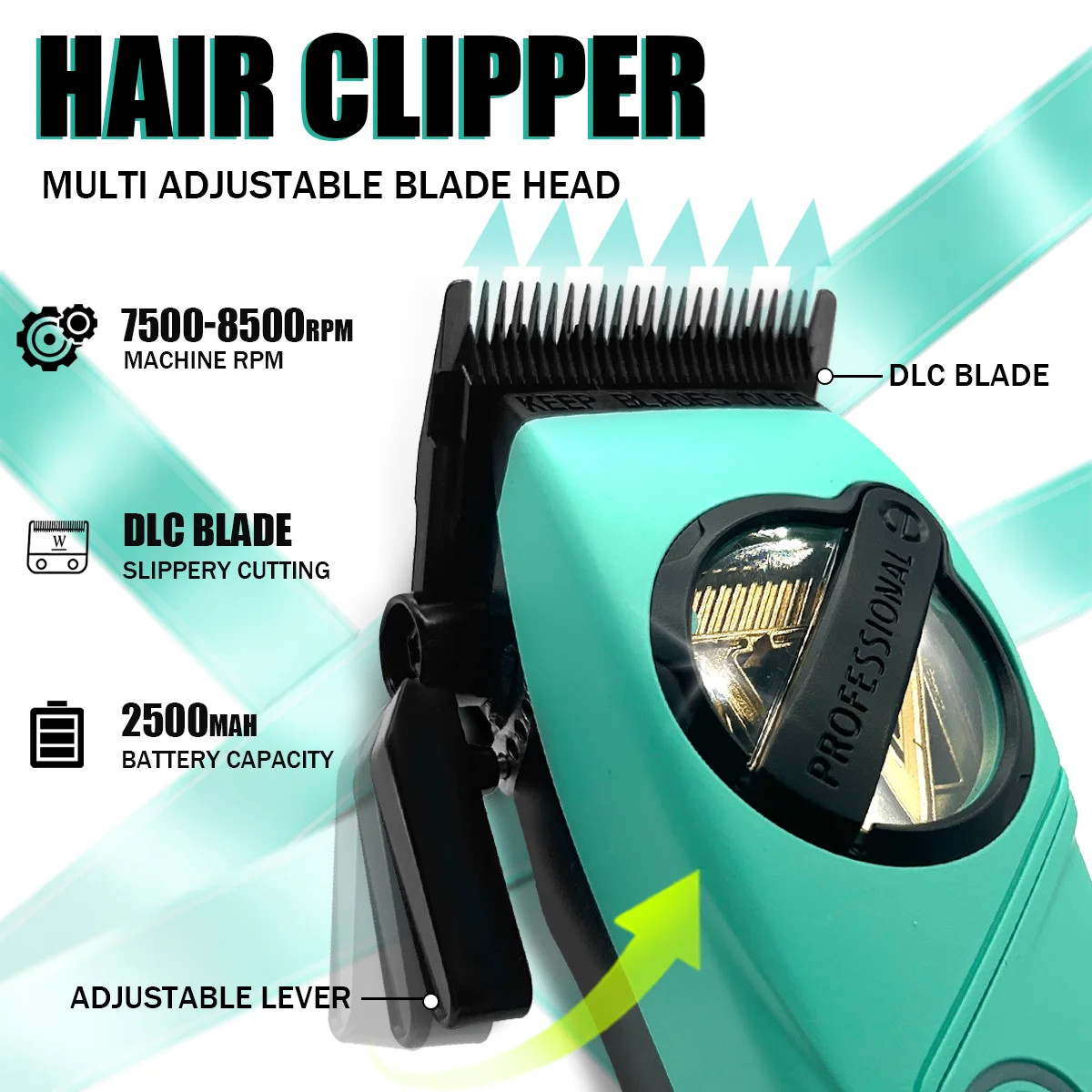 5-in-1 NG-8637 Barber Kit — Hair Clipper, Shaver, Dryer & Spray Bottle Gift Set