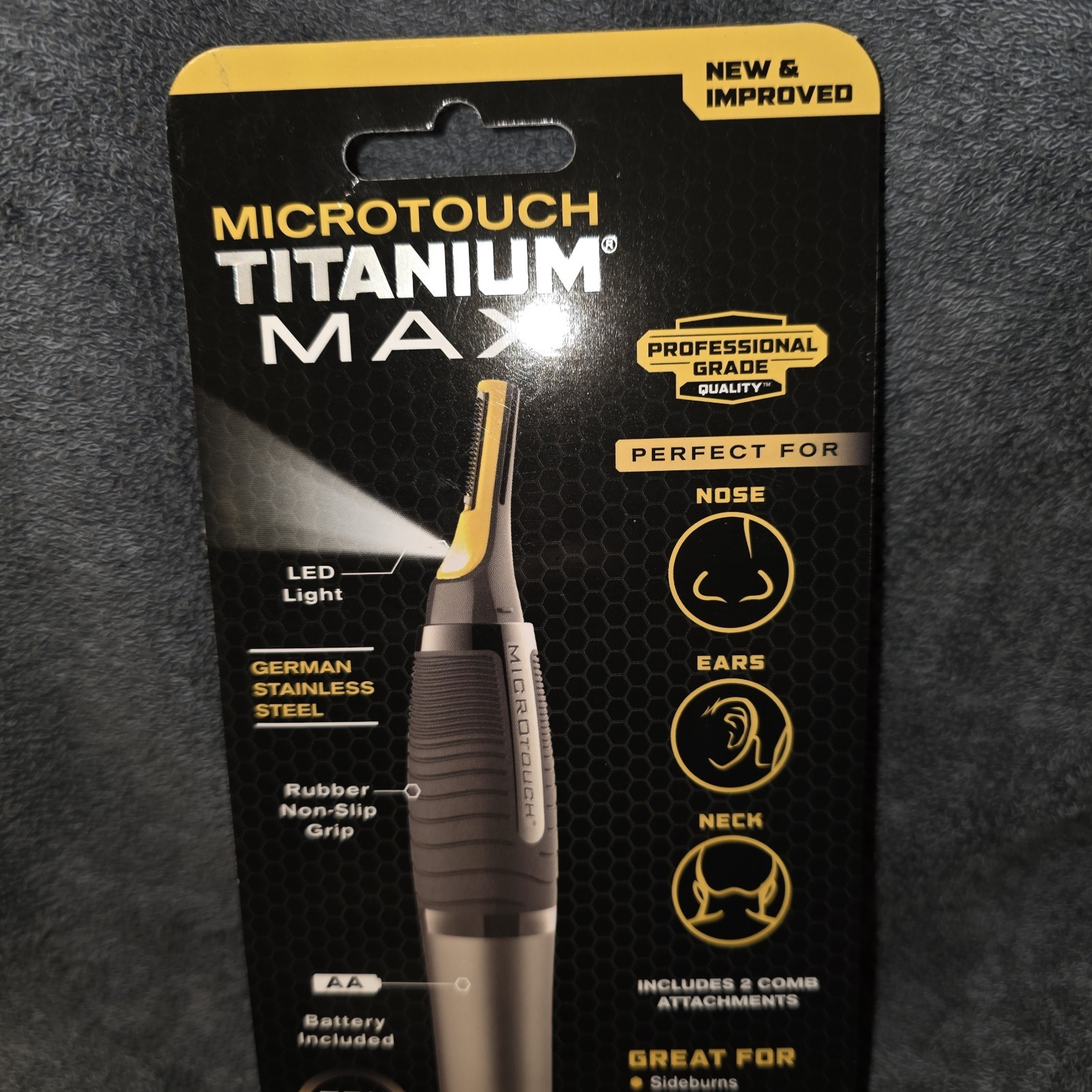 Microtouch Titanium Max Micro-Precision Trimmer For The Ultimate Groom New