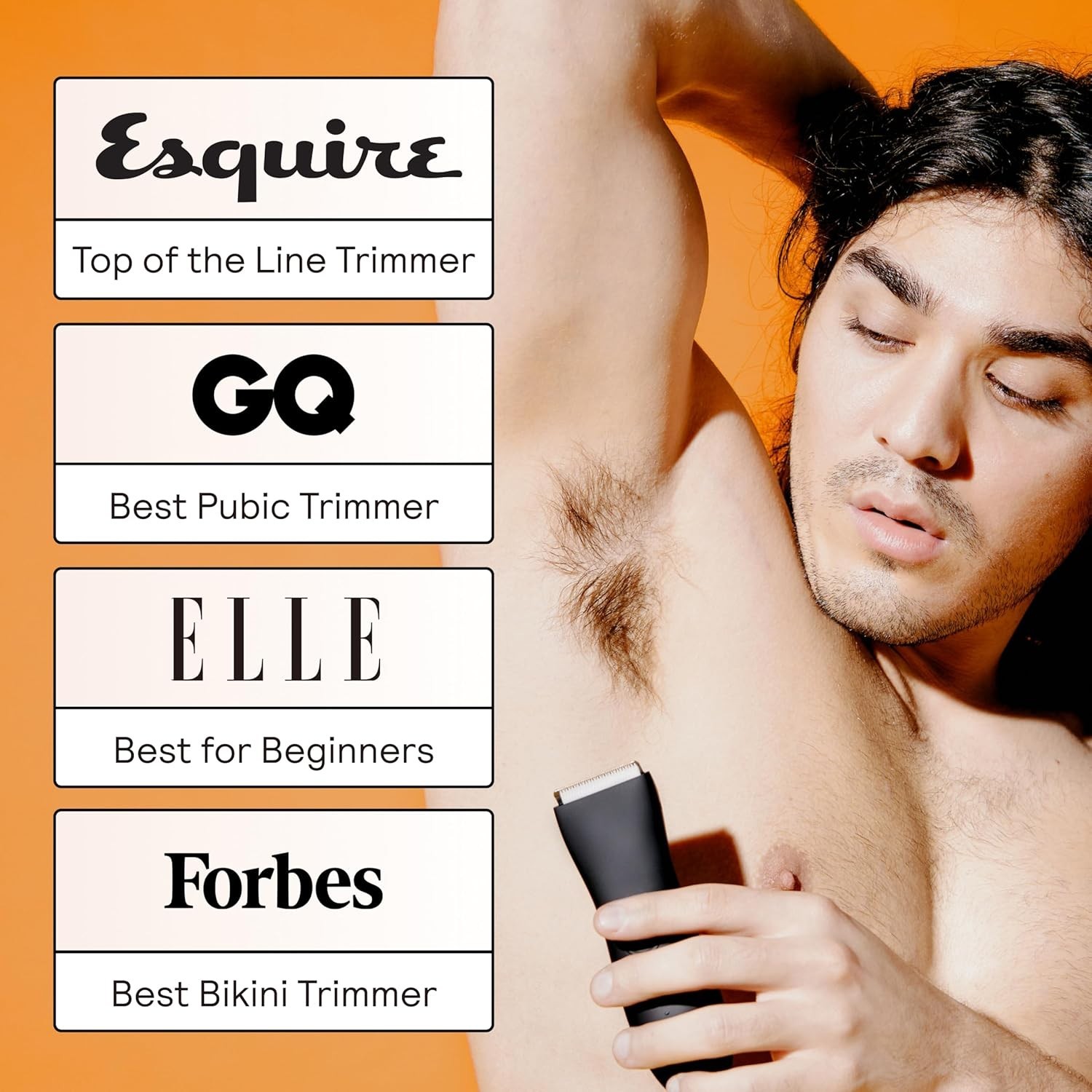 Versatile Waterproof Body Hair Trimmer for Men & Women | Onyx Ceramic Blades