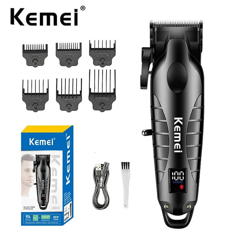 Kemei Hair Clipper Kit KM-2296 KM-2299 KM-1102 Professional Electric Trimmer Set