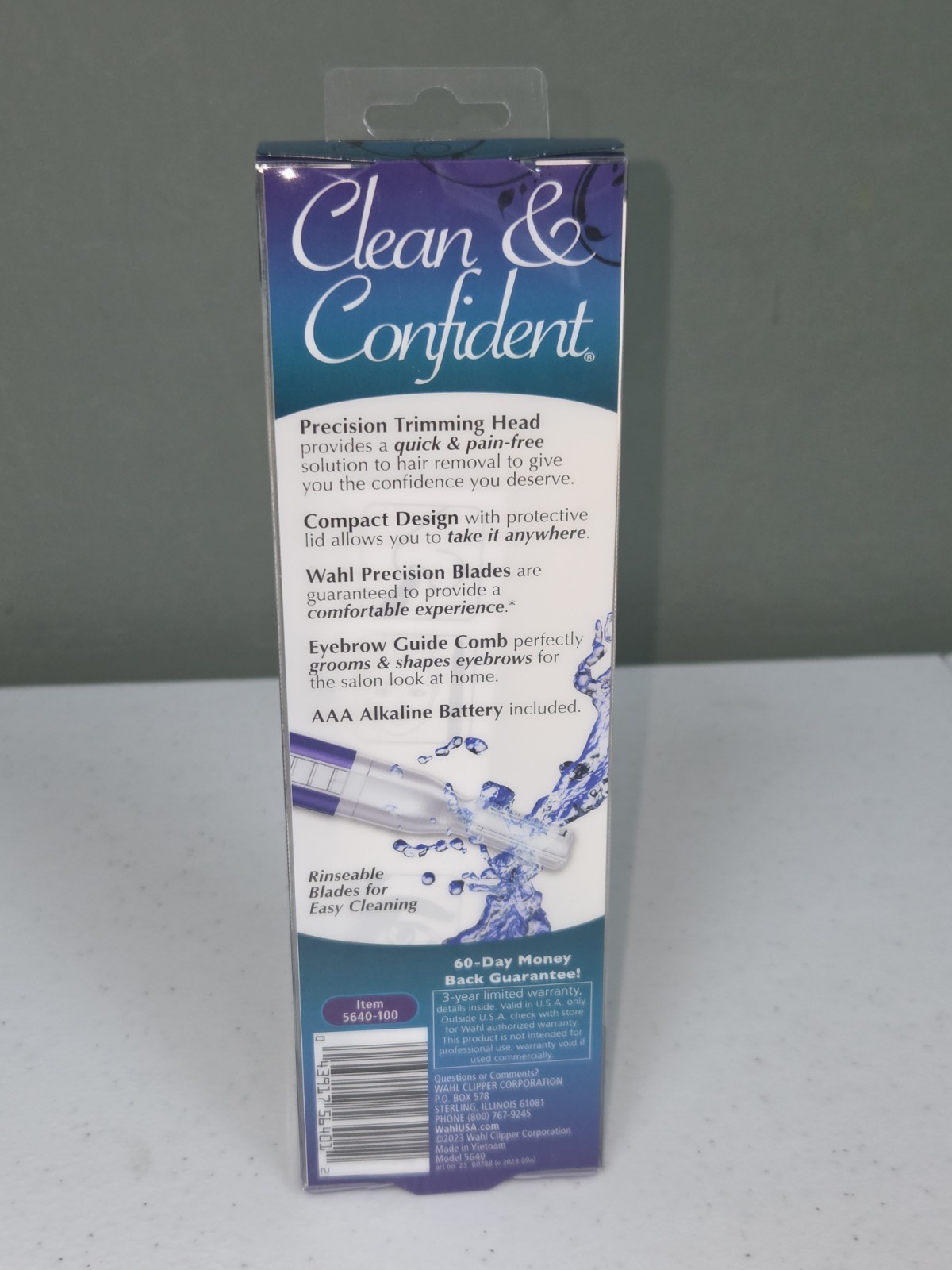 Brand New! Wahl Clean & Confident Detail Purple Trimmer 05640-100 – NIB!