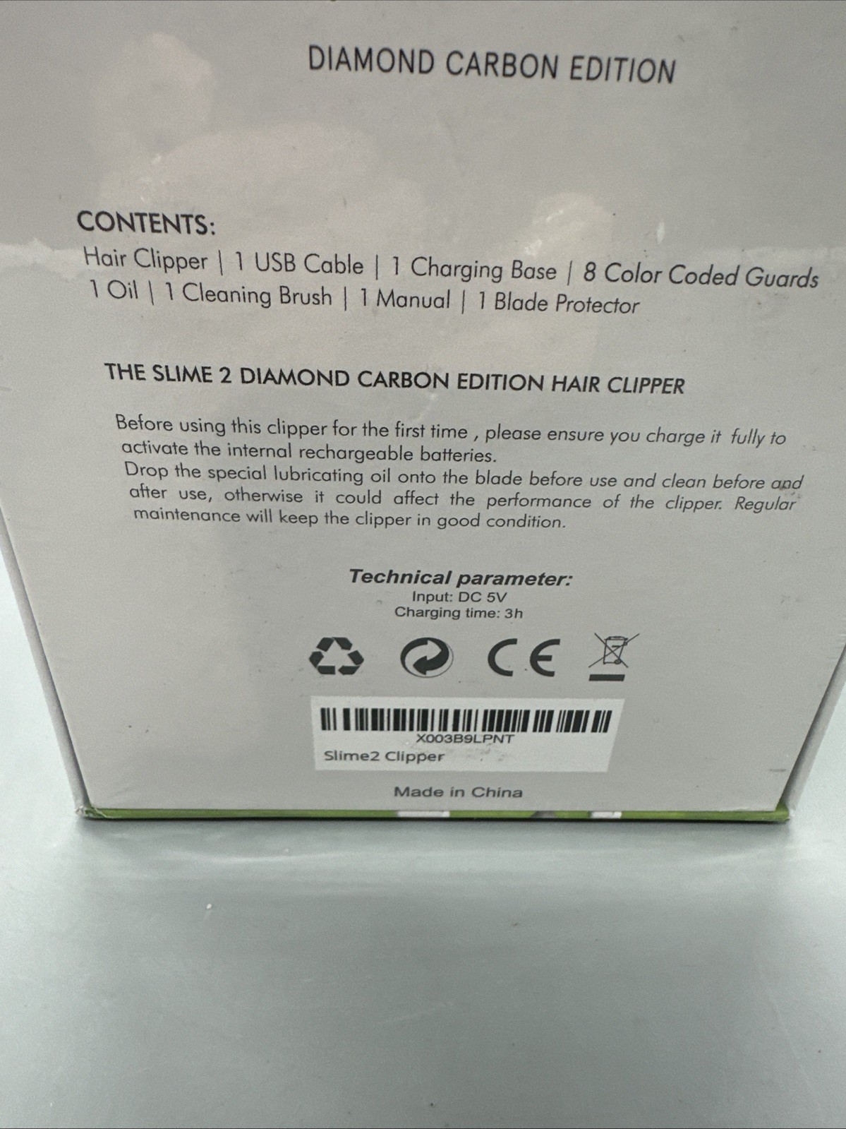 TPOB Slime 2 Green Diamond Edition Hair Clipper- New
