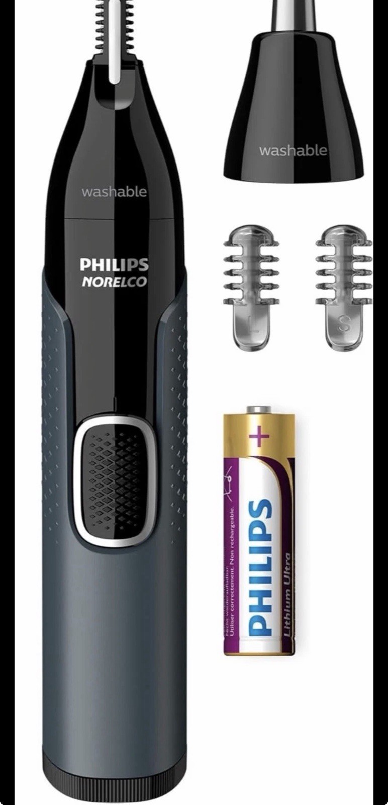 Philips Norelco Nose Trimmer 3000 NT3600 Nose Ear Eyebrow Trimmer Open Box