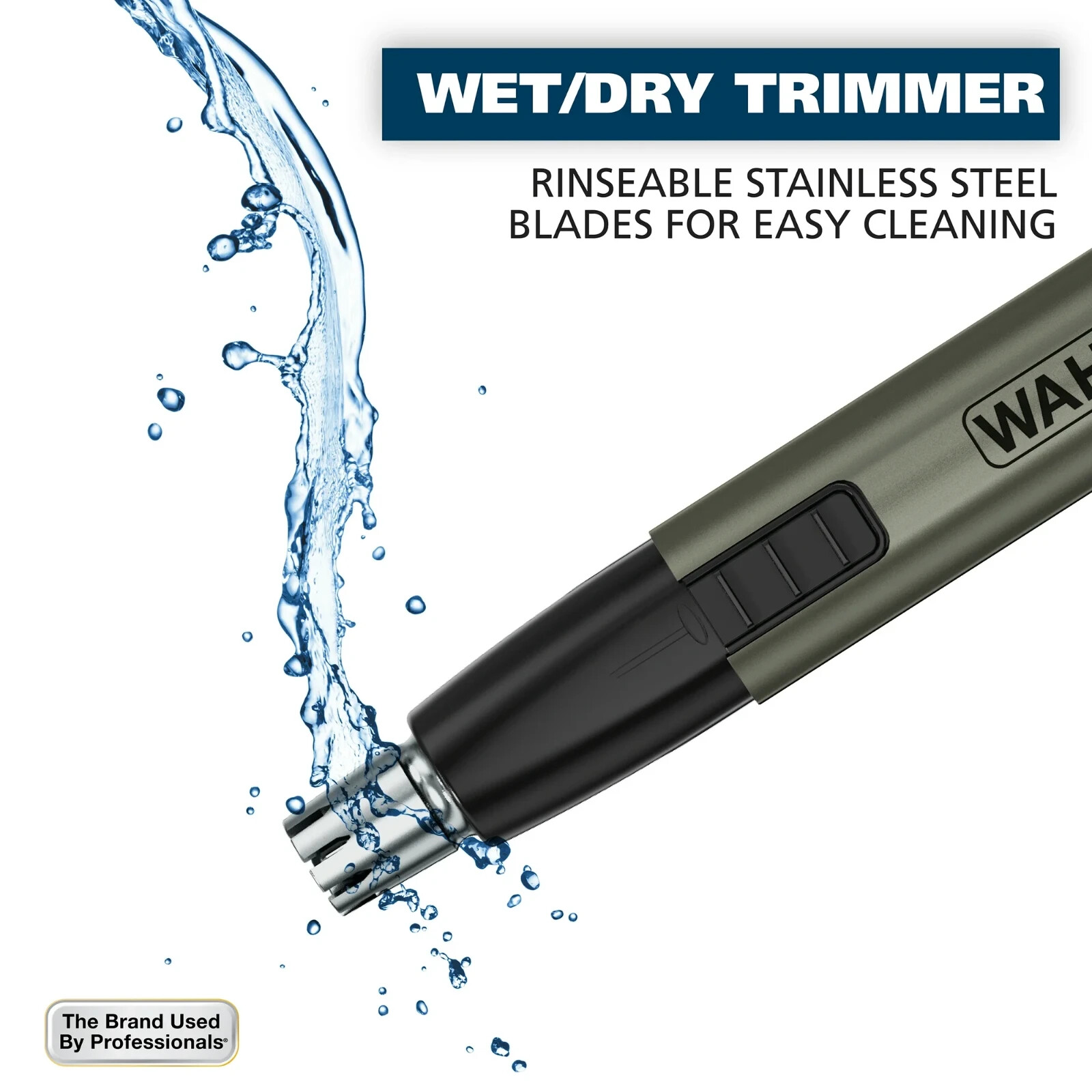 WAHL Micro GroomsMan Precision 2-in-1 NOSE EAR HAIR DETAILER AAA Lithium Power
