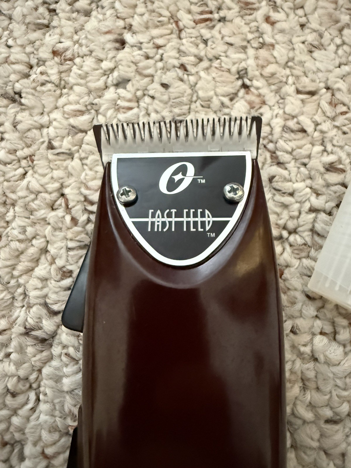 Oster Fast Feed Hair Clipper Adjustable Pivot Motor – Burgundy 12W with Guards