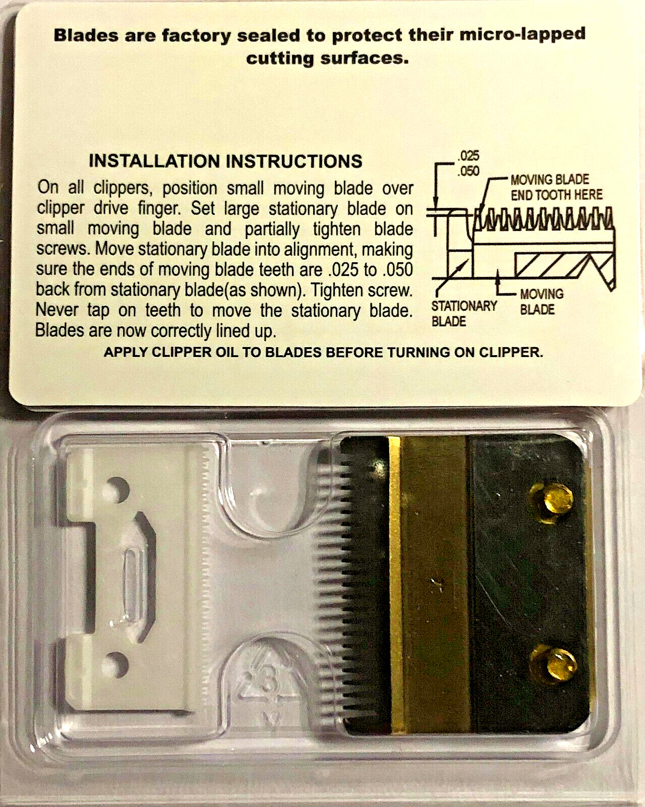 2-Hole Taper Ceramic Blades Replacement Blade 5-Star Cord/Cordless Magic Clip #8