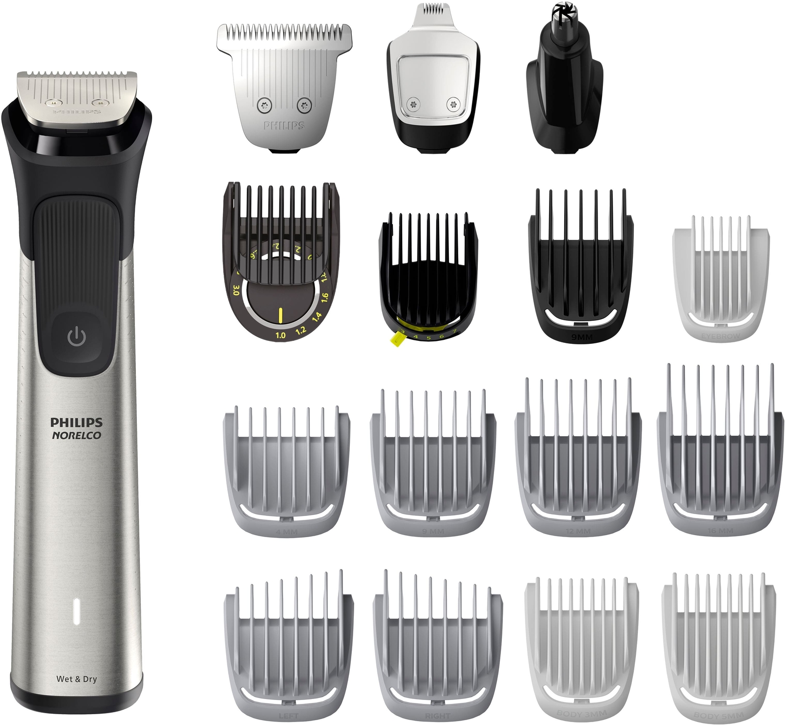 New Philips Norelco Multigroom Series 7000 Mens Grooming Kit Trimmer MG7910/49