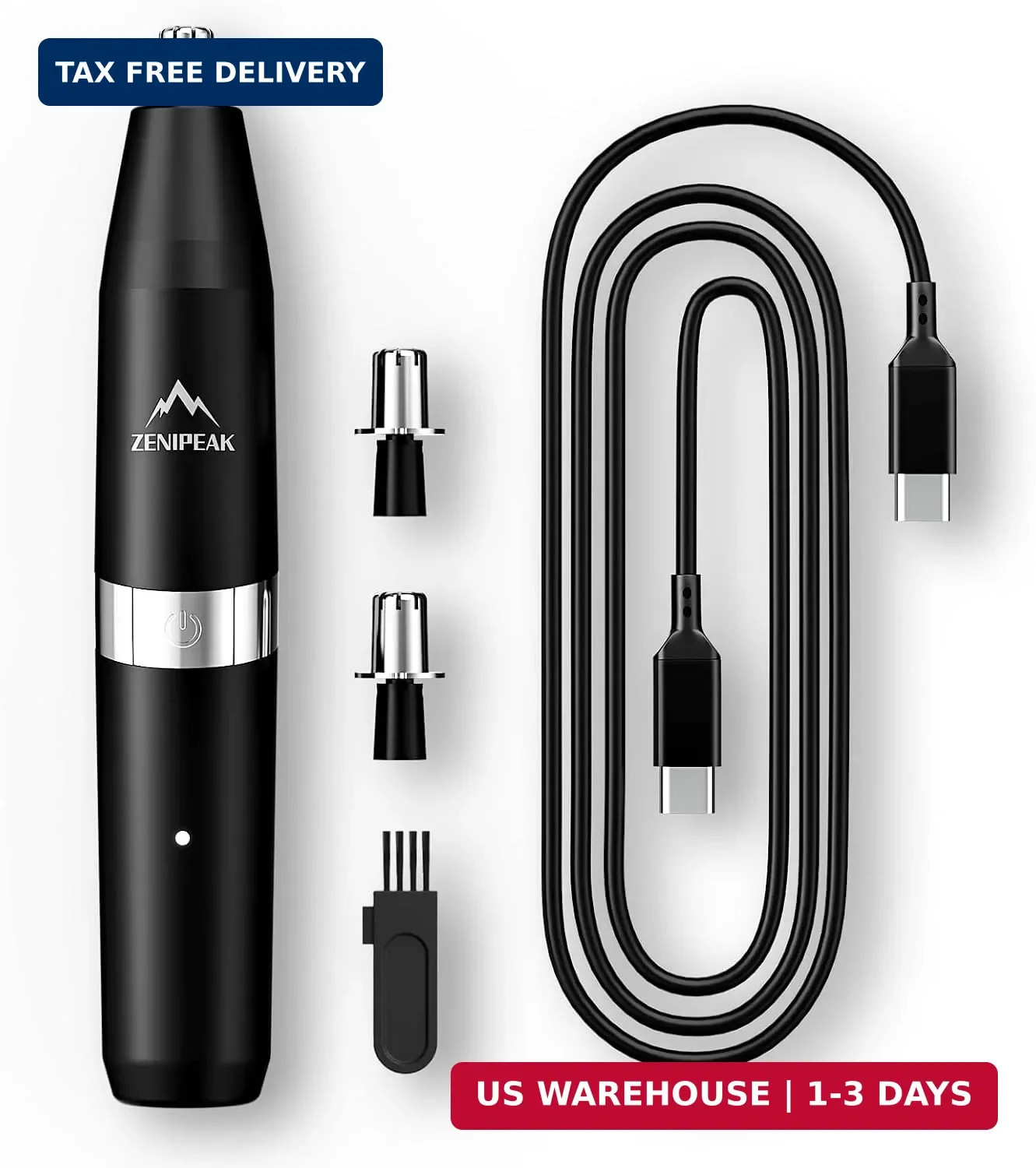 Professional Nose Hair Trimmer for Men & Women, USB-C Rechargeable Electric Ear