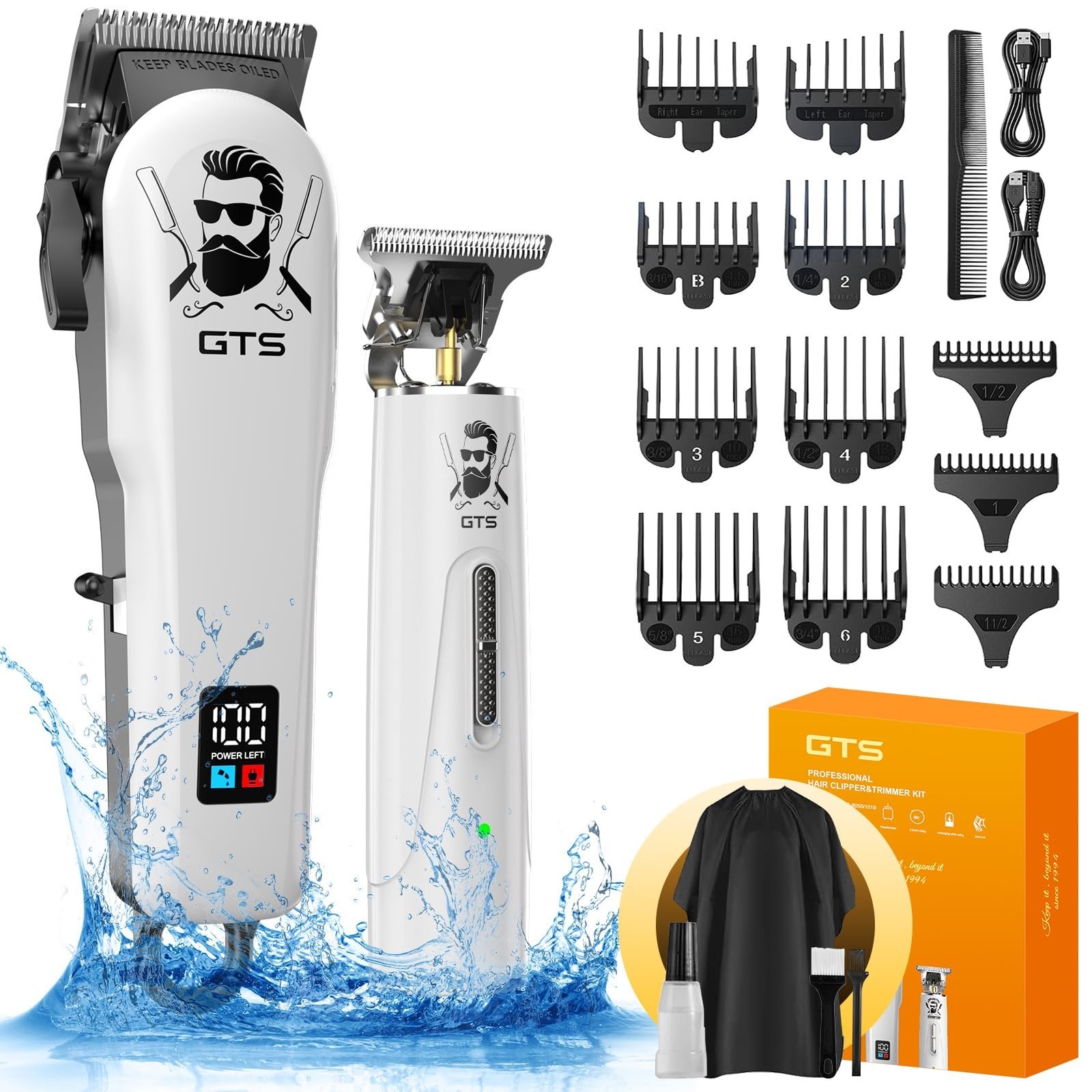 Professional Hair Clippers and Trimmers Set for Men – Electric Hair Cutting Kit,