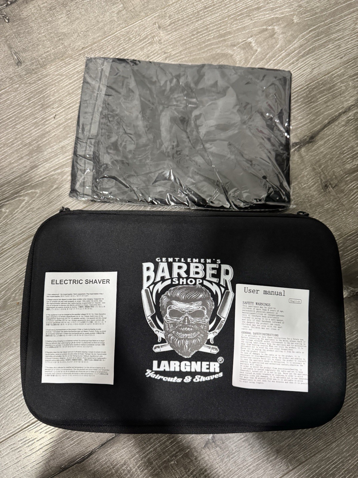 LARGNER Professional Barber Hair Clipper & Trimmer Set – Vintage Gold, Complete