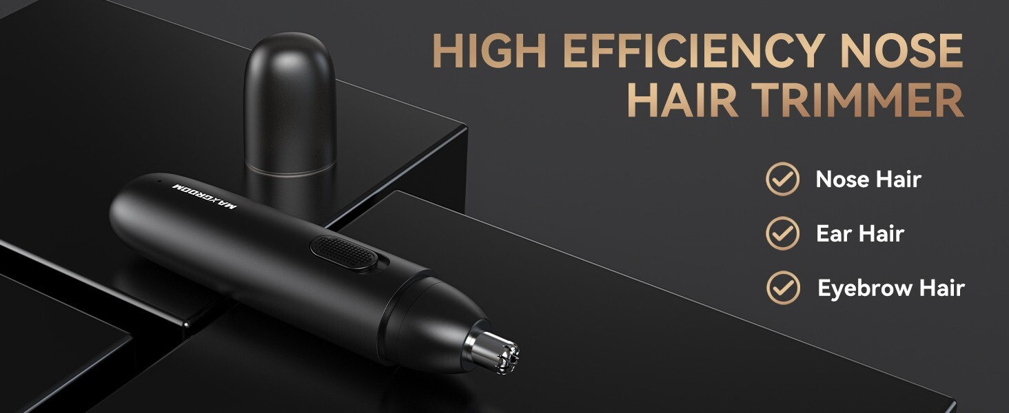 Nose Hair Trimmer For Men Rechargeable Ear Nose Eyebrow Hair Trimmer Shaver