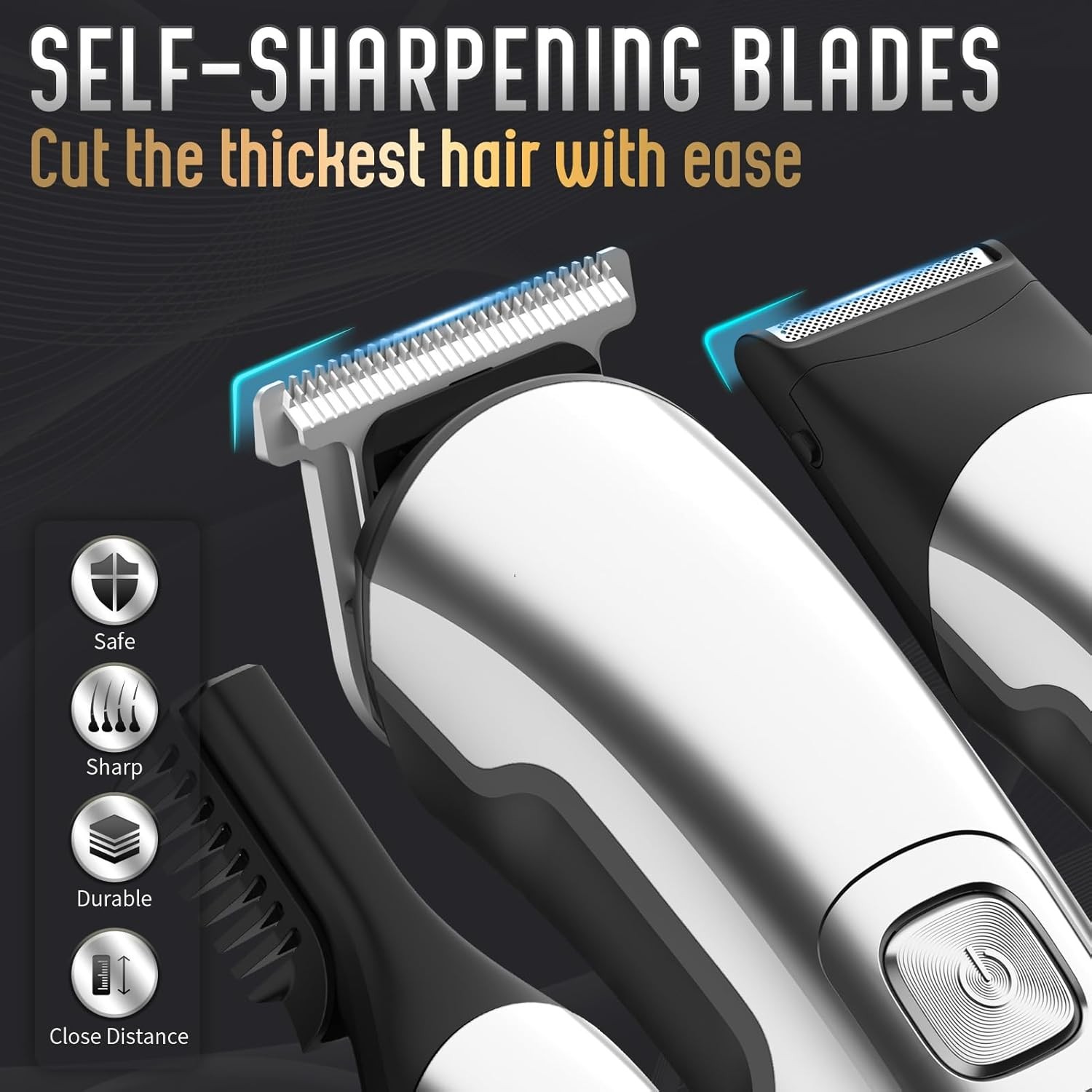 Ufree Beard Trimmer for Men, Waterproof Electric Razor for Nose, Body, Face & Mu