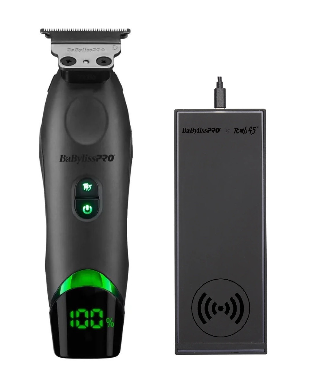 Babyliss PRO Tomb45 Trimmer + Charging Pad – Black, Model FXT45T