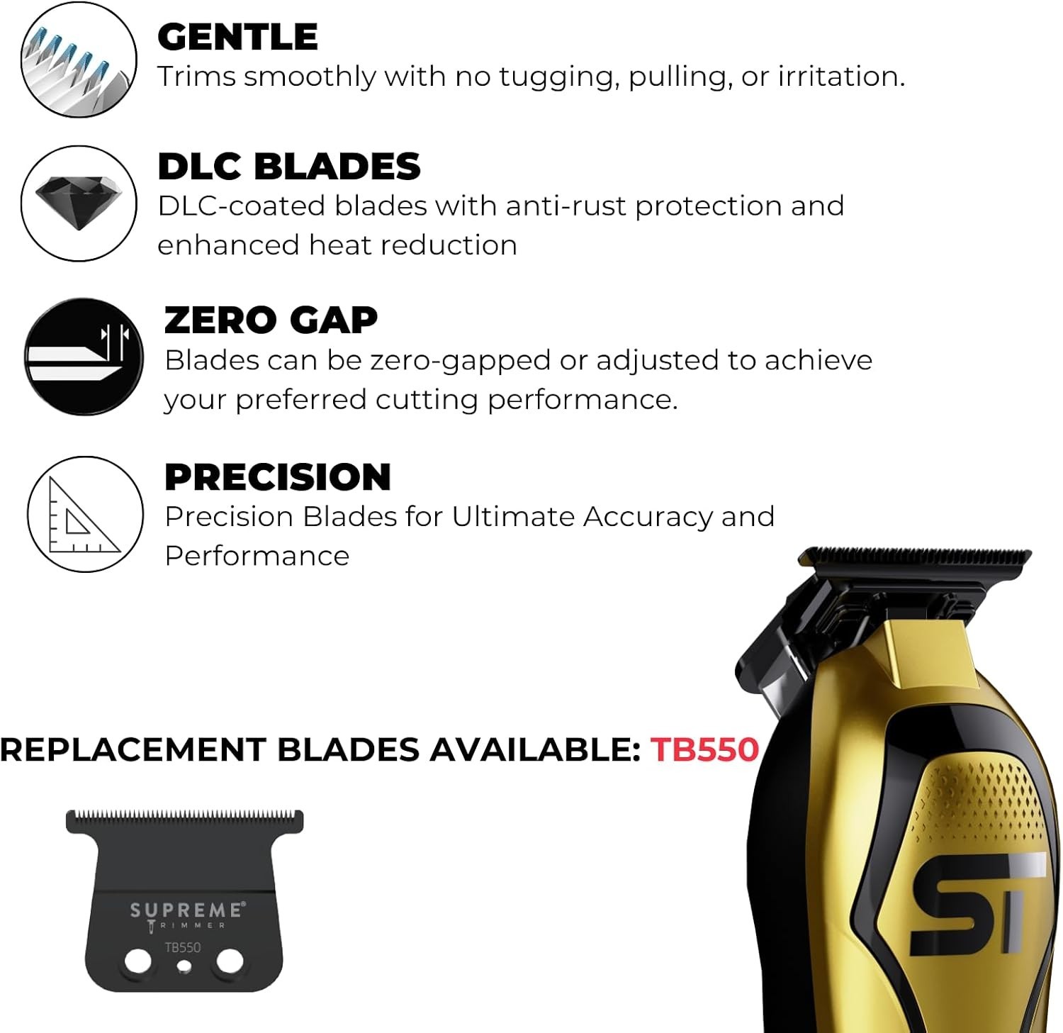 Supreme Trimmer Darkstar 72 Hair Trimmer with Magnetic Vector Motor | ST700