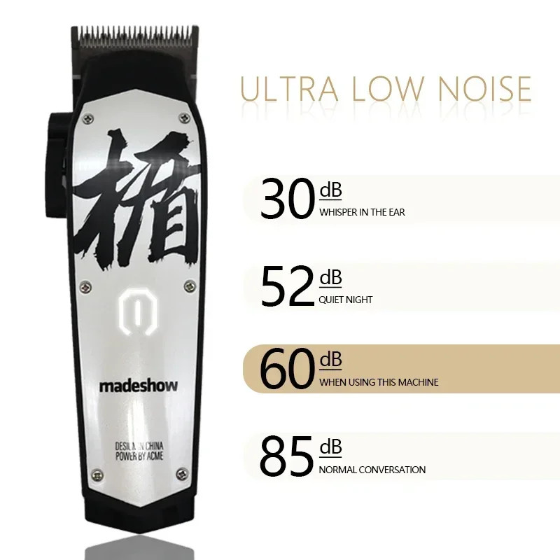 Madeshow M10+ M11 Pro Hair Clipper — 7000RPM Oil Head Trimmer, Ceramic Blade