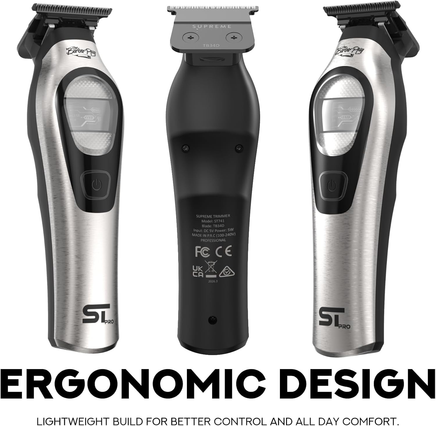 Supreme Trimmer TORQ Hair Trimmer with a Low Noise Brushless Drone Motor | ST741