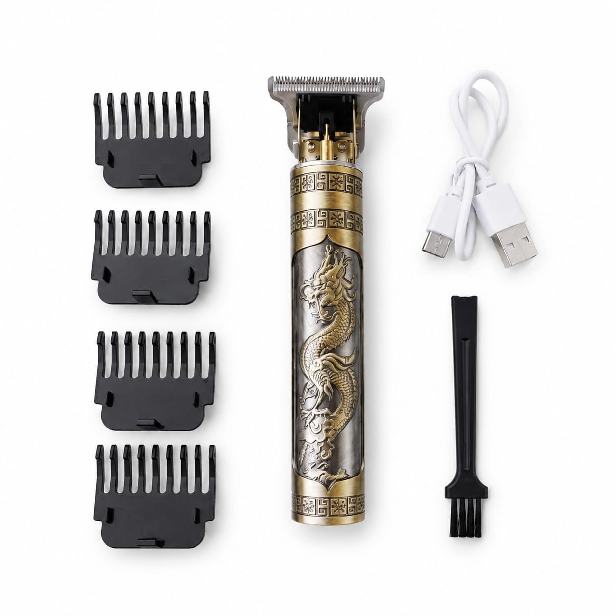 Vintage T9 Dragon Hair Trimmer Beard Barber Clipper Zero Gapped Cordless Men