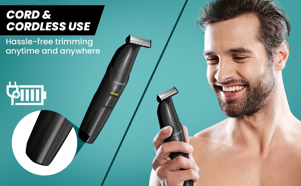 Havells ST8000 Shimmer plus 5 in 1 Dual-Blade Shaver cum Trimmer 4 Trimming Comb