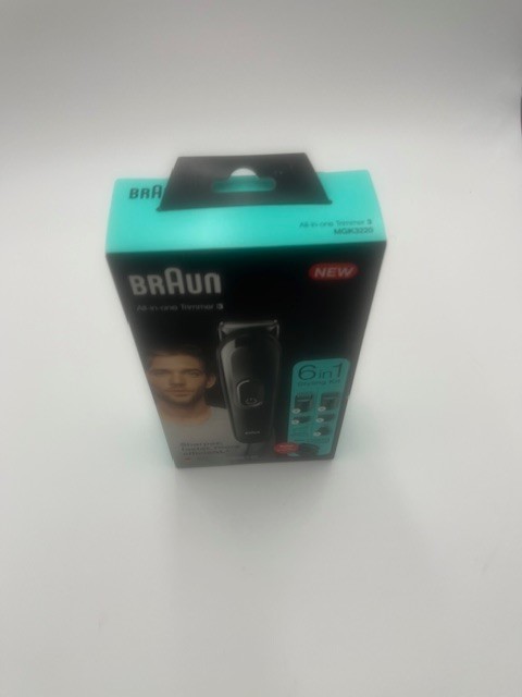Braun MGK3220 All in One Trimmer 3, 6-in-1 Styling Kit, Sharper, Faster