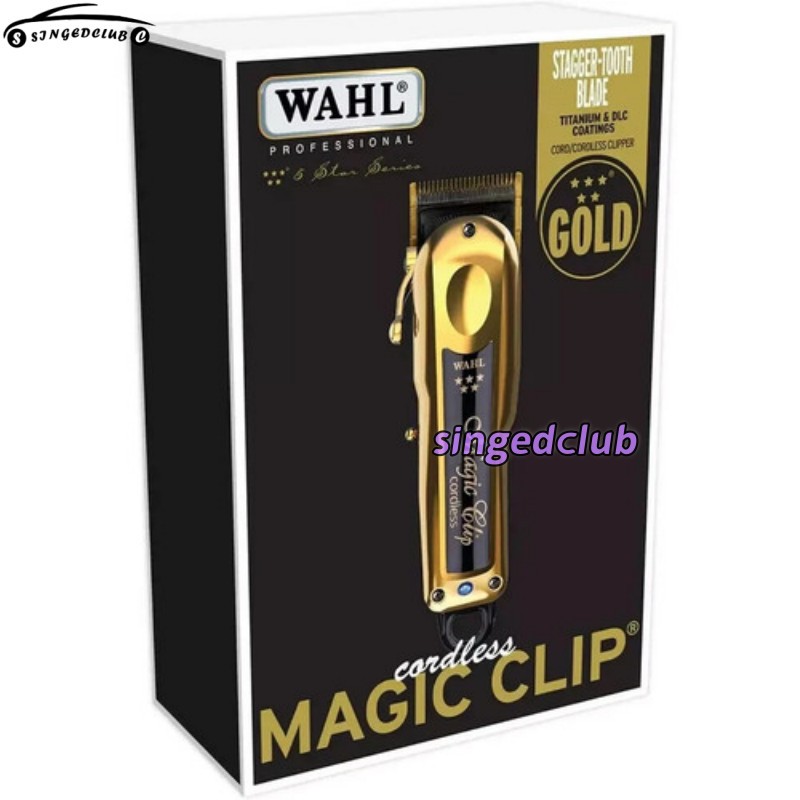 Wahl Professional 5 Star Gold Cordless Magic Clip Hair Clipper Model 8148-700