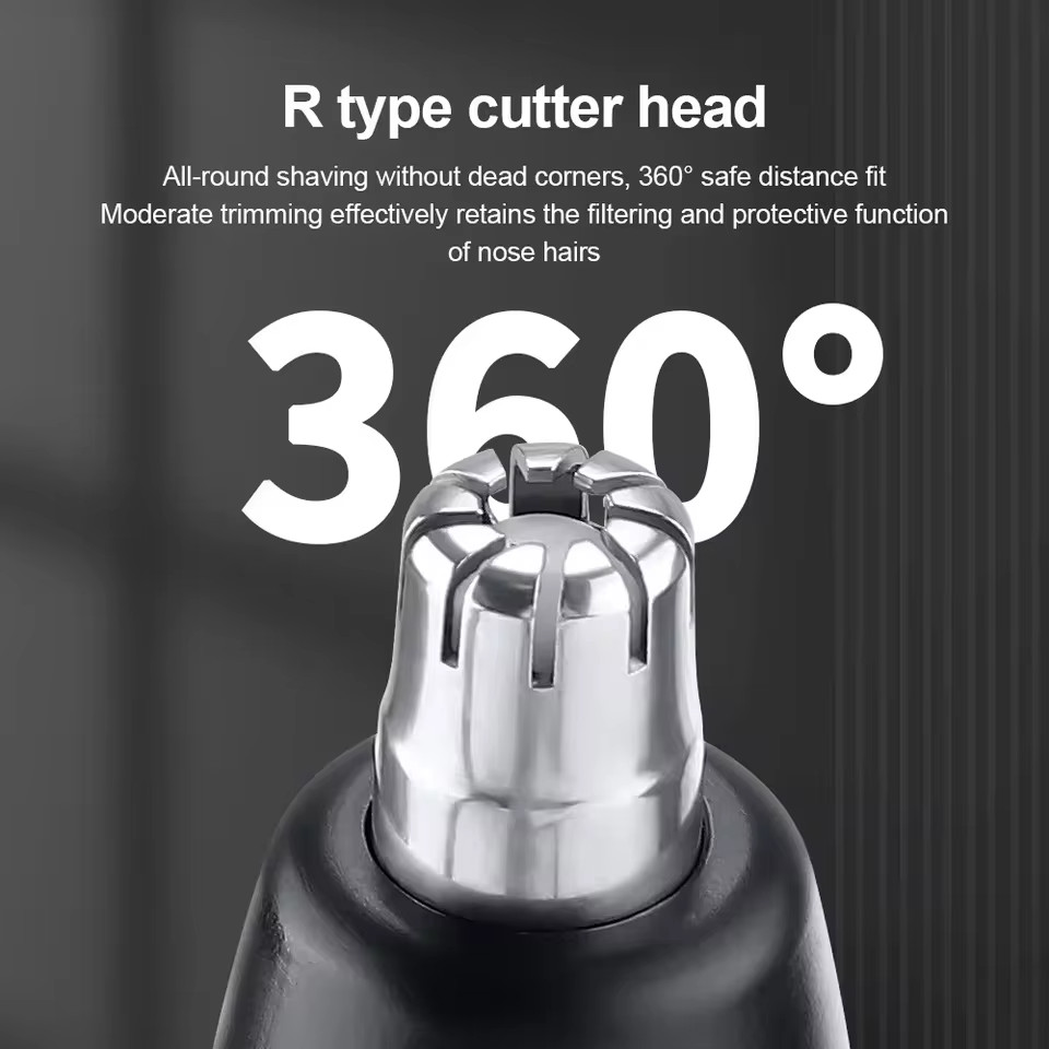 Ear and Nose Hair Trimmer with LED indicator USB Rechargeable Water Resistant
