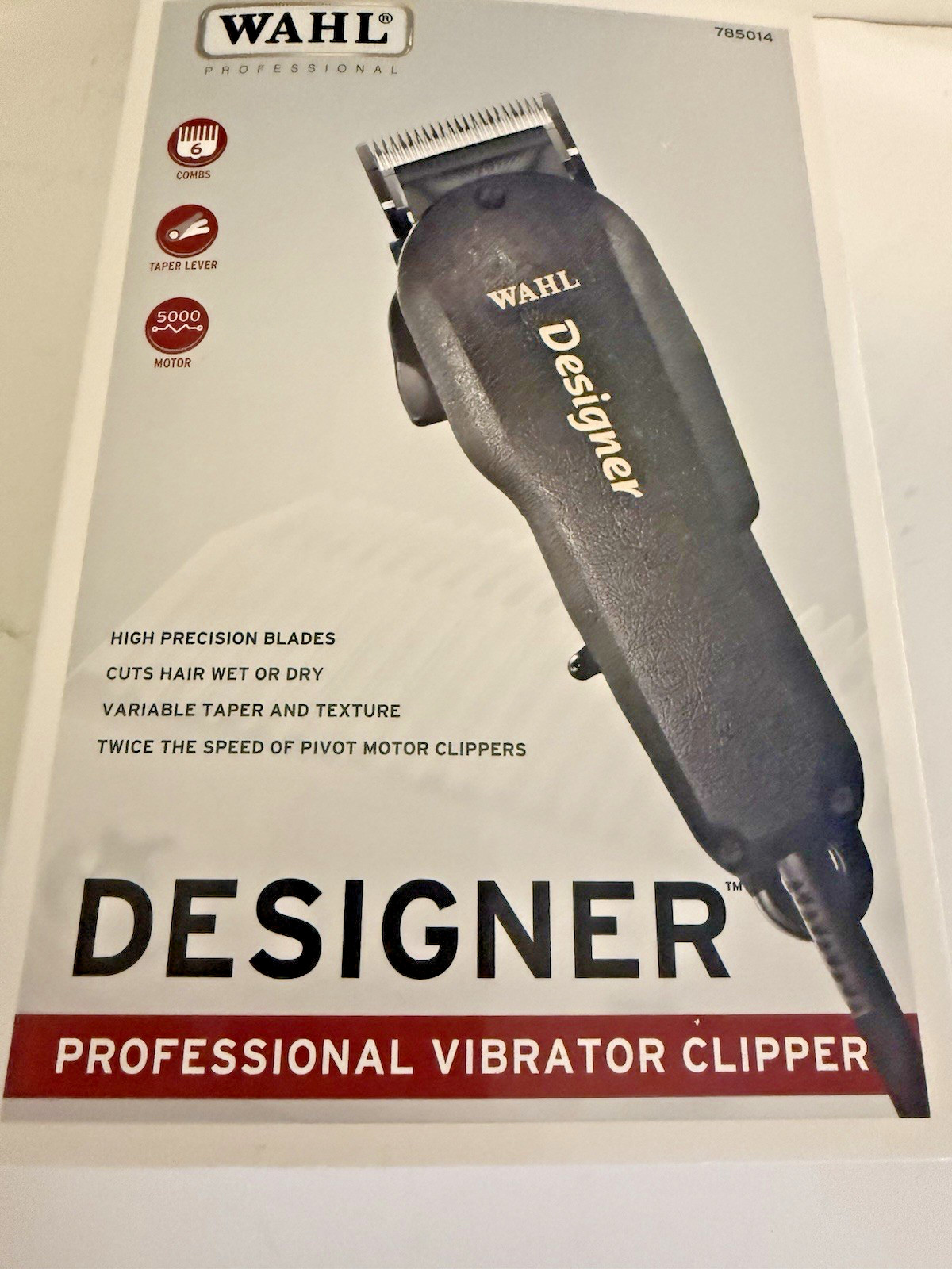 Wahl Designer Professional Vibrator Clipper OPEN-BOX NEVER USED- 785014