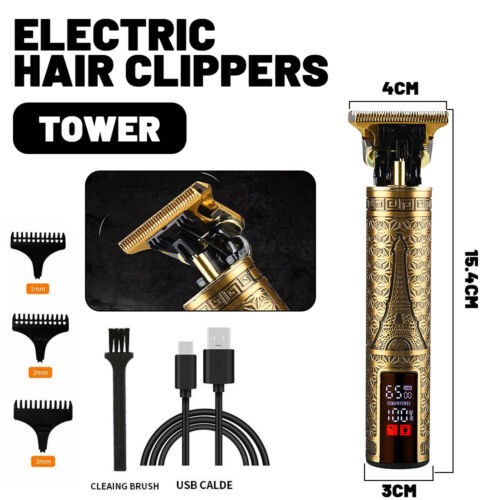 Professional Hair Clippers Trimmer for Men Cordless Beard Shaver Hair Cutter