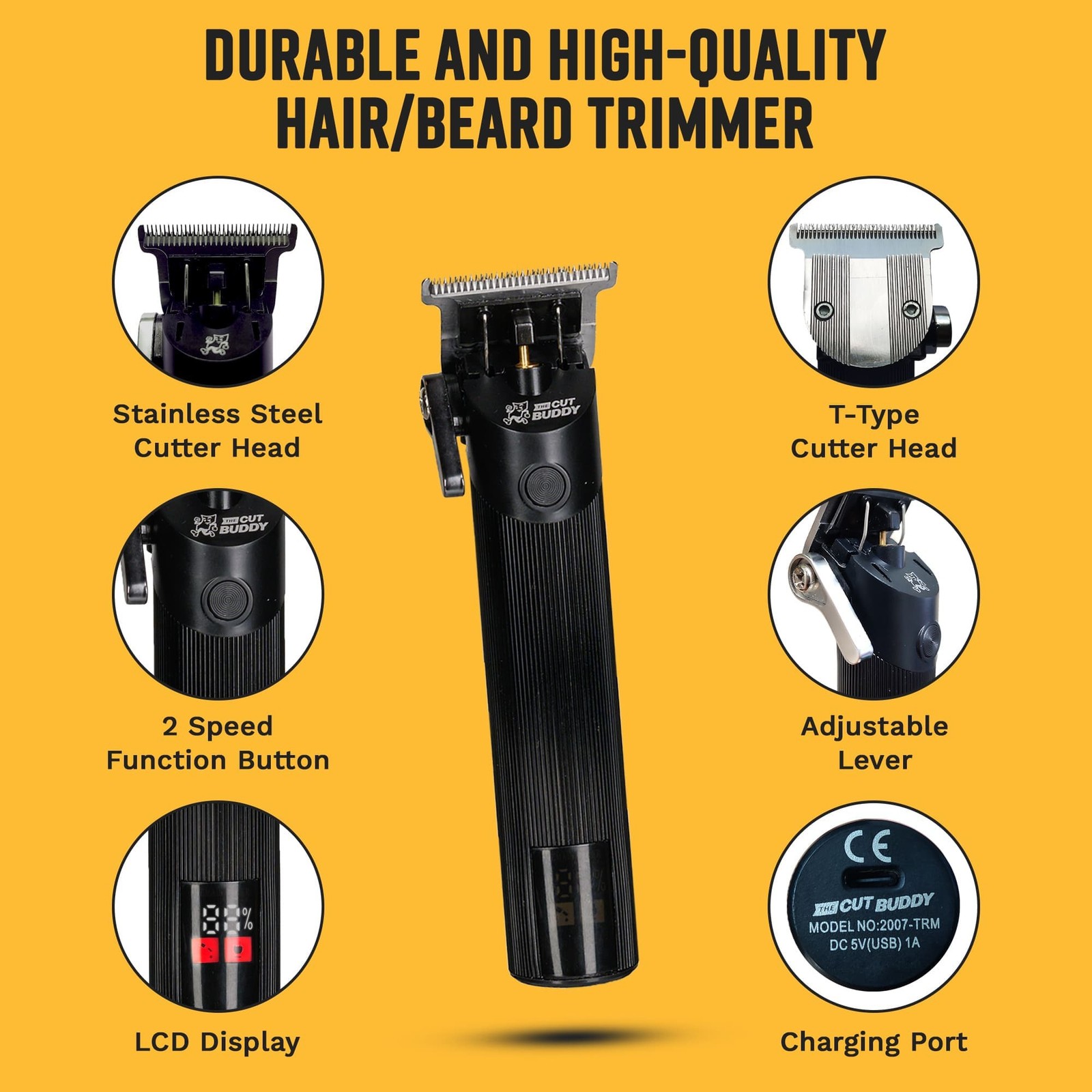 Trim Buddy – Cordless Trimmer + Shaper Combo