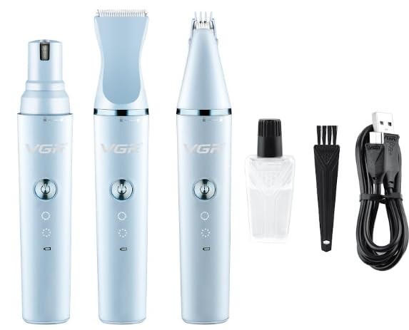 VGR V-205 Professional waterproof rechargeable 3-in-1 pet grooming kit