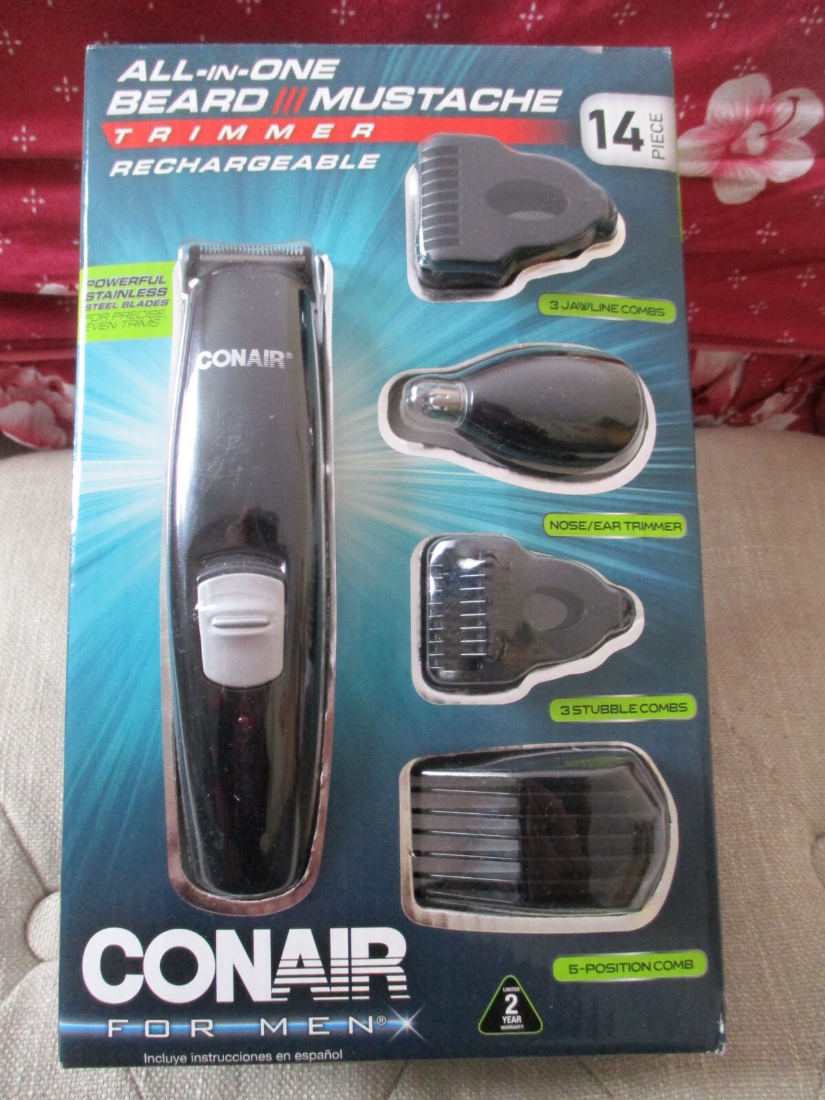 NEW 14 or 13 PC Conair All-In-1 Beard Mustache Hair Nose Ear Trimmer
